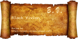 Black Vivien névjegykártya